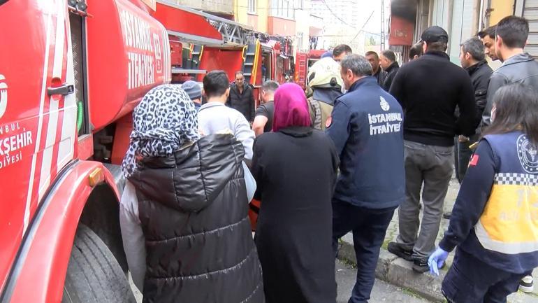 Bağcılarda 5 katlı binadaki iş yerinde yangın