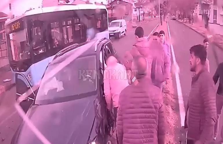 Sivasta 3 kişinin yaralandığı kaza kamerada