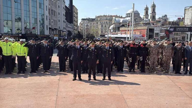 Taksimde Türk Polis Teşkilatının kuruluşunun 180inci yıl dönümü kutlandı
