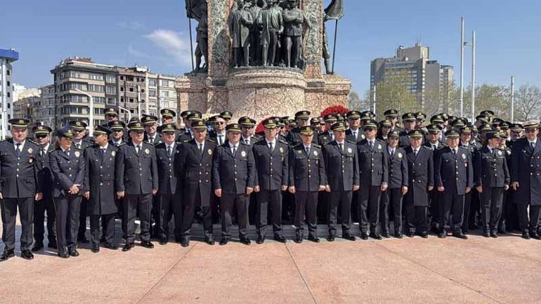 Taksimde Türk Polis Teşkilatının kuruluşunun 180inci yıl dönümü kutlandı