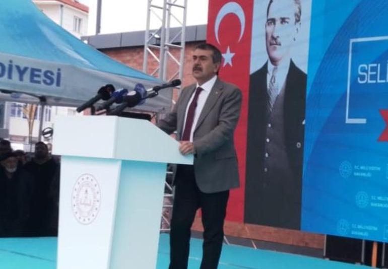 Bakan Tekin, kansere yenik düşen Selin anısına yaptırılan okulun açılışını yaptı
