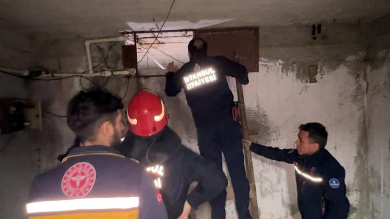 Avcılarda temizlik için girdiği su deposunda mahsur kaldı; itfaiye kurtardı