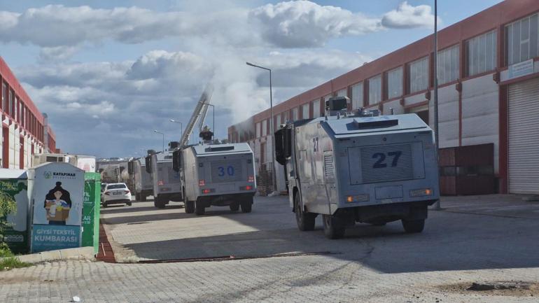 Diyarbakırda sanayi sitesinde yangın