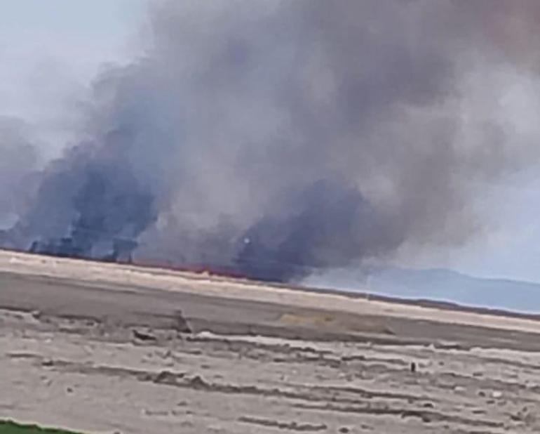 Sultan Sazlığı Milli Parkında yangın