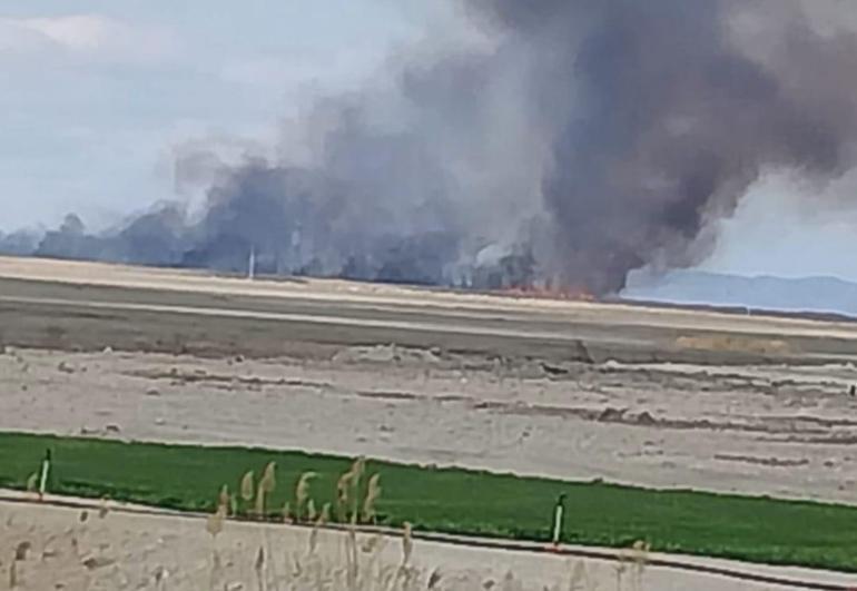 Sultan Sazlığı Milli Parkında yangın