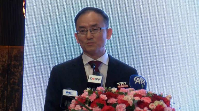 Jiang Xuebinin Çin Büyükelçiliği görevi resepsiyonla kutlandı