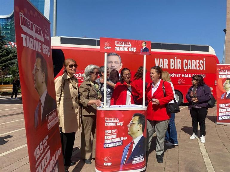 CHP Genel Merkezinde imza kampanyası