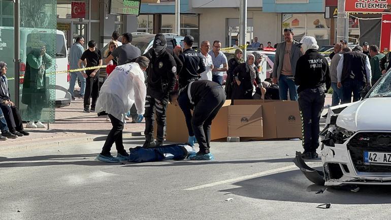 Yaşı küçük sürücünün ortaokul öğrencilerine çarptığı kaza kamerada: 1 ölü, 1 yaralı