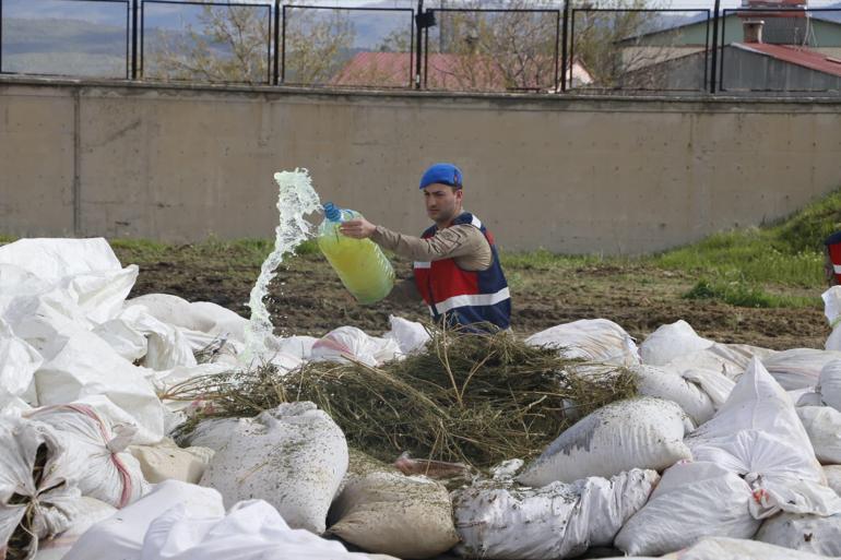 Diyarbakırda son 2 yılda ele geçirilen 20 ton esrar imha edildi