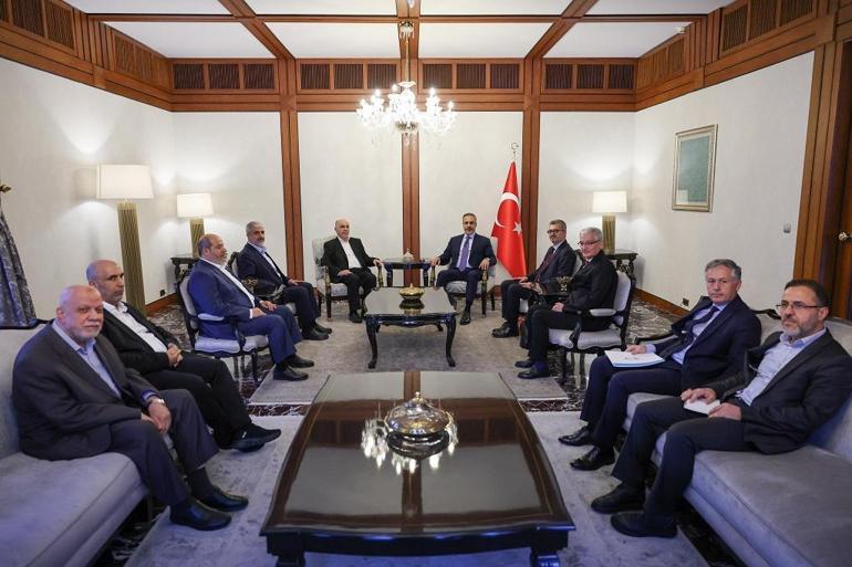 Bakan Fidan, Hamas Liderlik Konseyi Başkanı Derviş ile görüştü