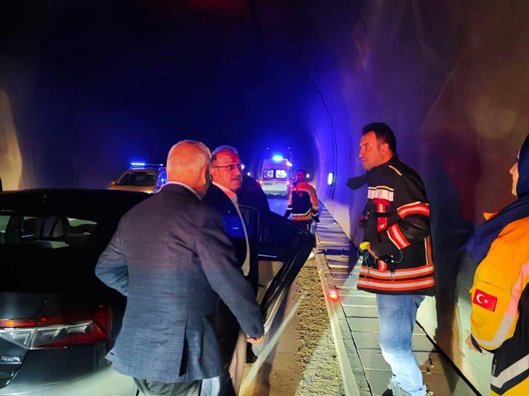 Malatyada kömür yüklü TIR tünel içinde alev aldı: Tünel 2 saat ulaşıma kapandı