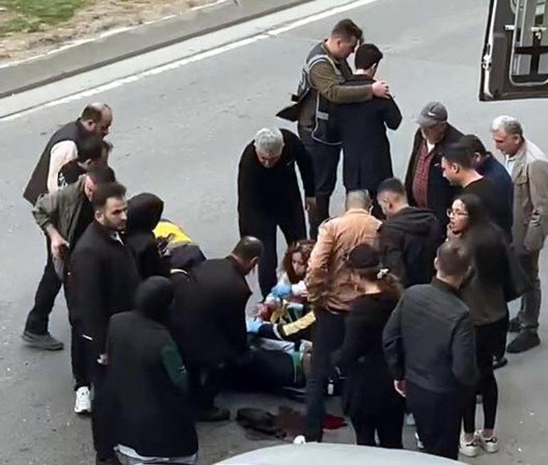 Avcılarda otomobilin çarptığı yaya kaldırıldığı hastanede hayatını kaybetti; kaza kamerada