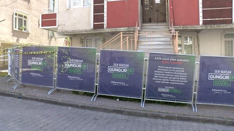 Güngörende 6 katlı apartman kolonlarından gelen sesler üzerine tahliye edildi