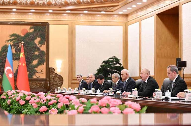 Çin Devlet Başkanı Şi ve Azerbaycan Cumhurbaşkanı Aliyevden stratejik ortaklık mesajı
