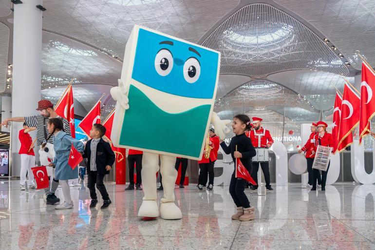 İstanbul Havalimanı’nda 23 Nisan coşkusu