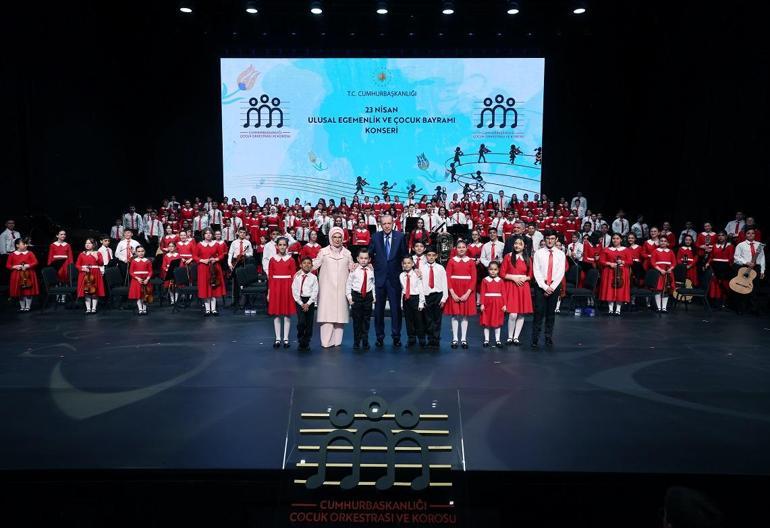 Cumhurbaşkanı Erdoğan, 23 Nisan Ulusal Egemenlik ve Çocuk Bayramı Konserini dinledi