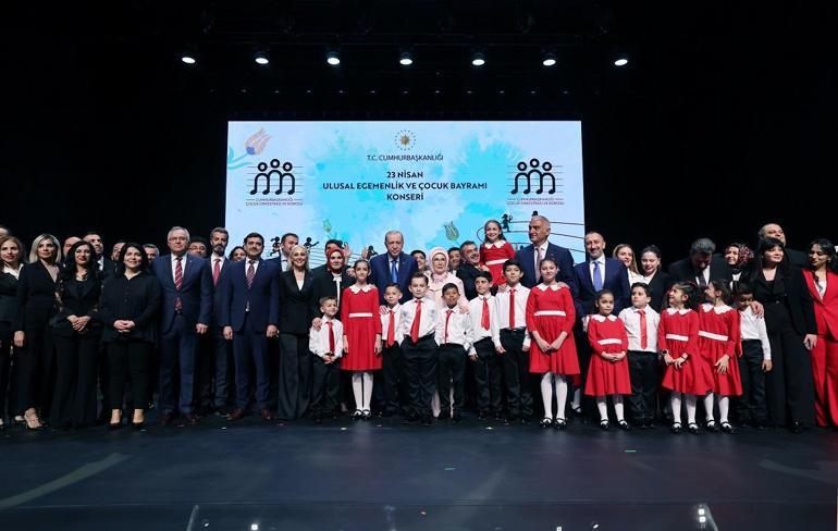 Cumhurbaşkanı Erdoğan, 23 Nisan Ulusal Egemenlik ve Çocuk Bayramı Konserini dinledi