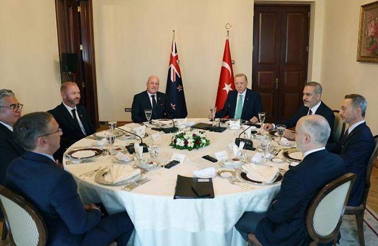 Cumhurbaşkanı Erdoğan, Yeni Zelanda Başbakanı Luxon onuruna yemek verdi