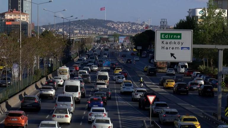 İstanbulda trafik yoğunluğu