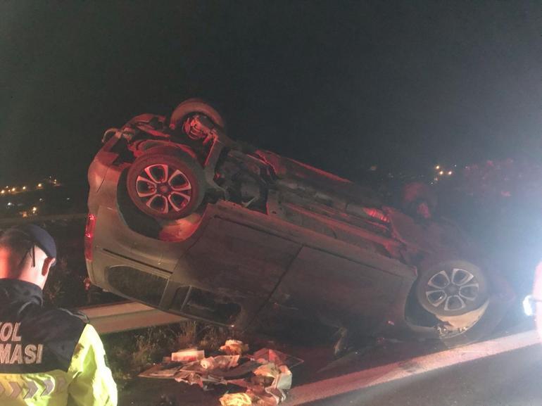 Osmaniyede otomobil, TIRa arkadan çarptı: 5 yaralı