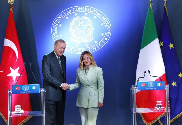 Cumhurbaşkanı Erdoğan: İtalya ile ticaret hedefimiz 40 milyar dolar