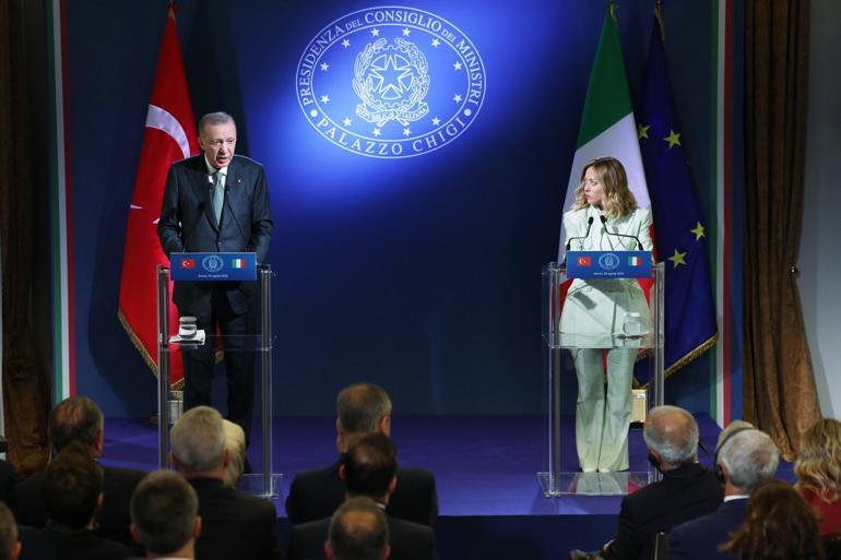 Cumhurbaşkanı Erdoğan: İtalya ile ticaret hedefimiz 40 milyar dolar