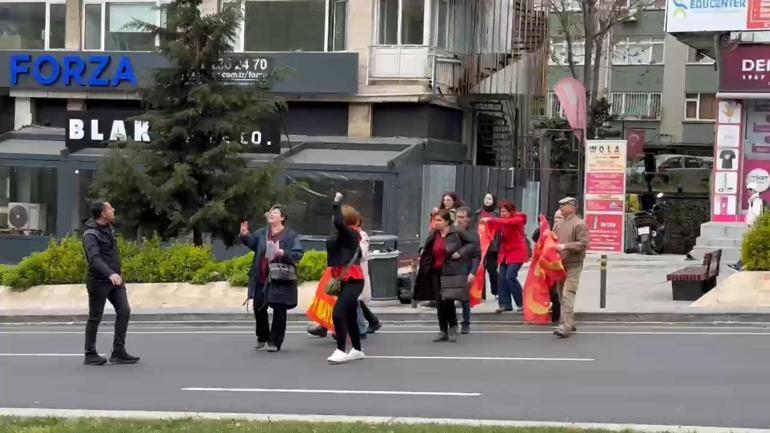 Beşiktaştan Taksim Meydanına çıkmak isteyen gruba polis izin vermedi