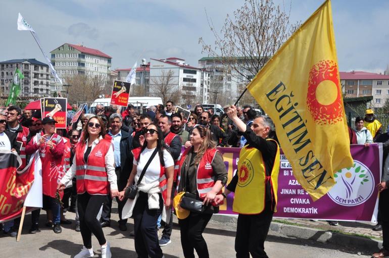 Karsta 1 Mayıs yürüyüşünde kısa süreli gerginlik