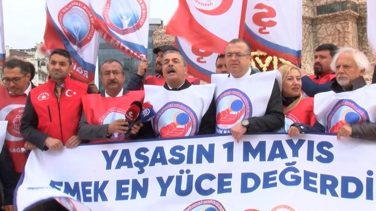 Sendikalardan Taksimde 1 Mayıs kutlaması