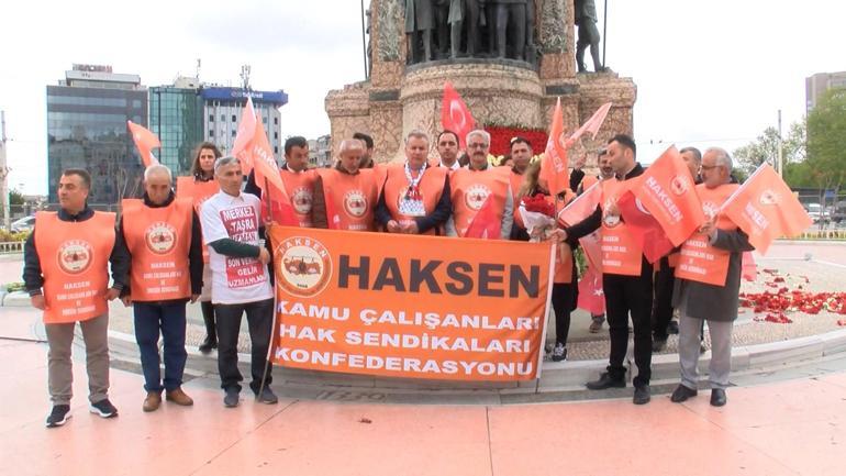 Sendikalardan Taksimde 1 Mayıs kutlaması