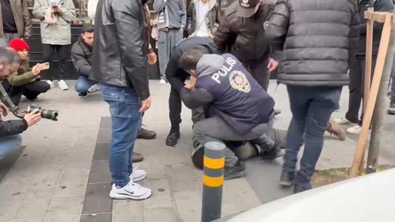 Mecidiyeköyde üzerinden makas çıktı; Burun kıllarımı alıyorum dedi