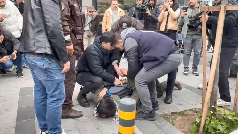 Mecidiyeköyde üzerinden makas çıktı; Burun kıllarımı alıyorum dedi