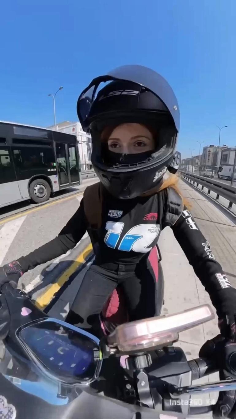 Motosikletiyle yanlışlıkla metrobüs yoluna giren Gamze, o anları anlattı
