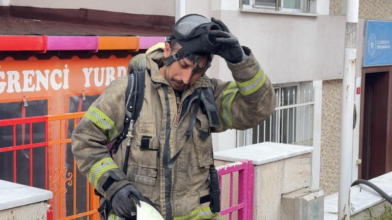 Avcılar’da kız öğrenci yurdunda yangın