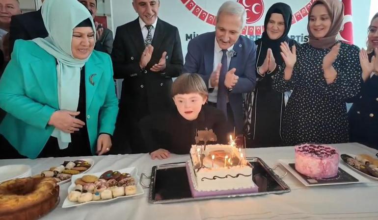 MHP, down sendromlu Mert Affanın doğum gününü kutladı