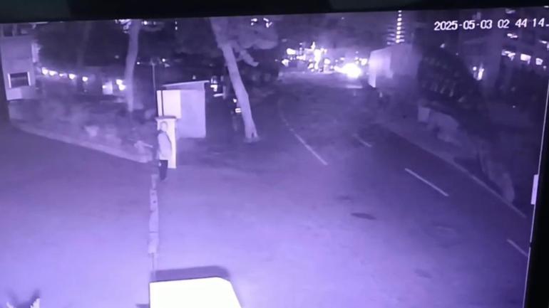 Sarıyerde yol çöktü