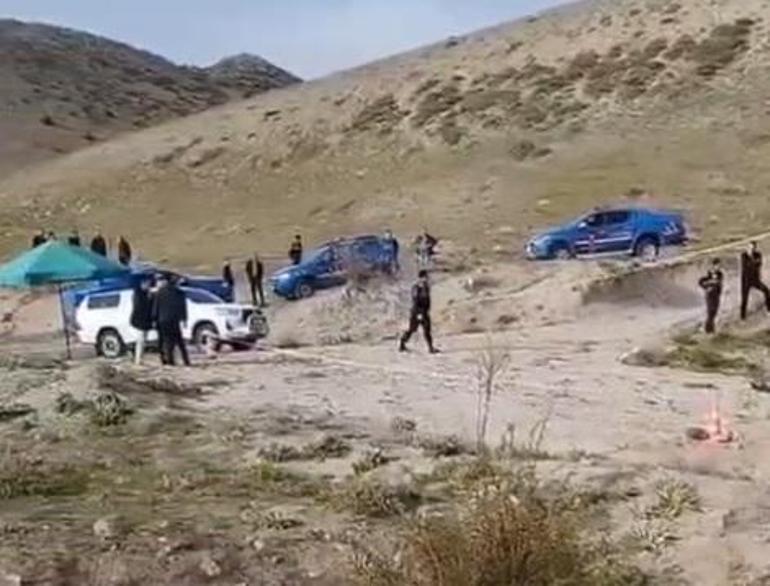 Nevşehirde battaniyeye sarılıp toprağa gömülmüş erkek cesedi bulundu