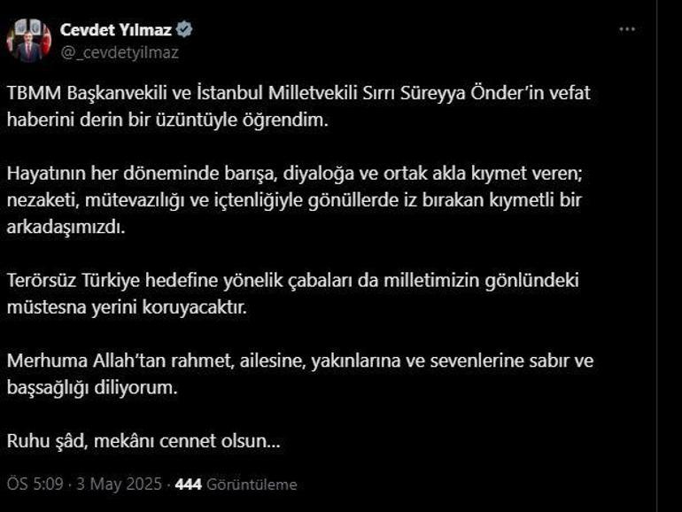 Sırrı Süreyya Önder hayatını kaybetti