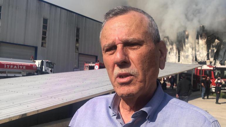 Tekirdağda fabrika yangını; alevler parfüm tesisine sıçradı