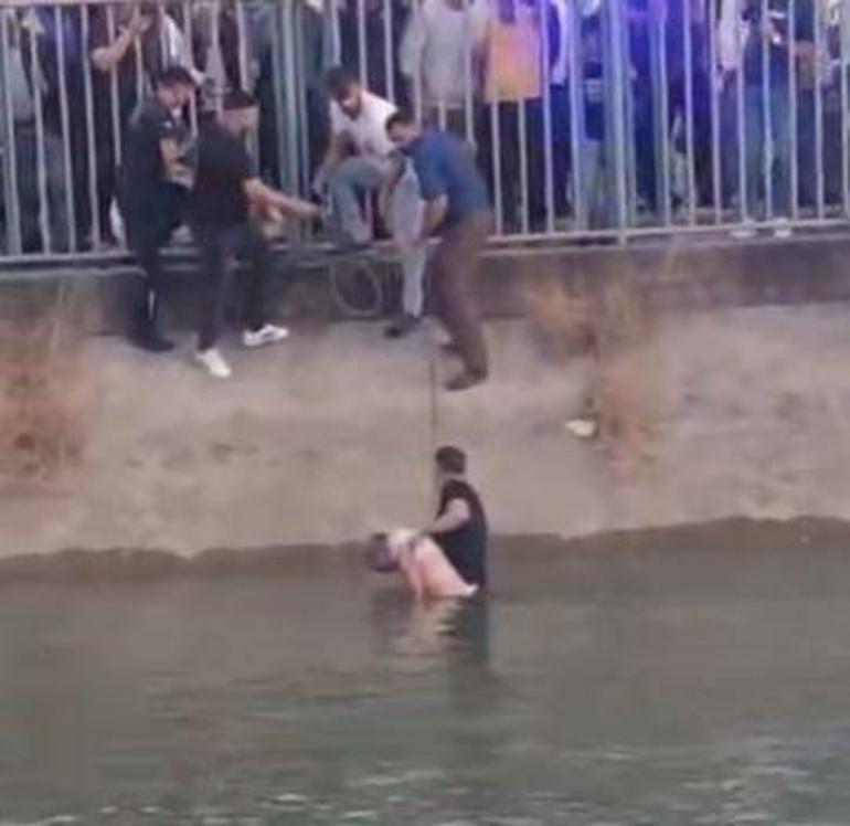 Adanada sulama kanalında hareketsiz duran kişiyi çevredekiler kurtardı; durumu ağır