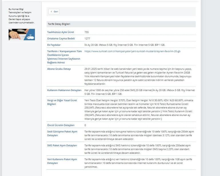 Telefon ve internet tarifeleri e-Devlette karşılaştırılabilecek