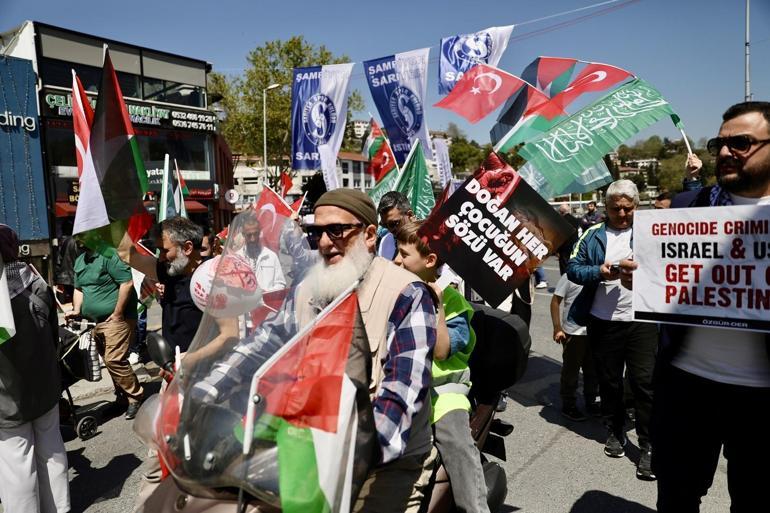 İstanbul’da Gazze için ABD konsolosluğuna yürüyüş düzenlendi
