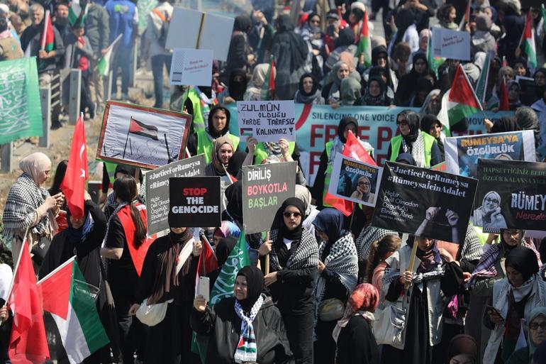 İstanbul’da Gazze için ABD konsolosluğuna yürüyüş düzenlendi