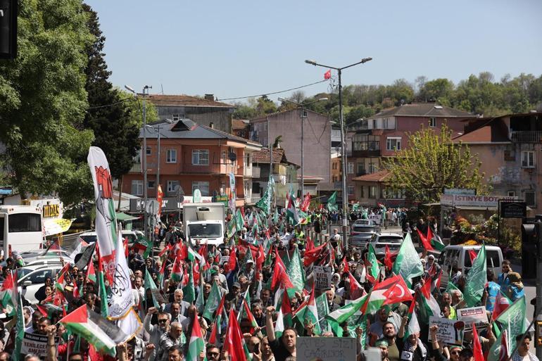 İstanbul’da Gazze için ABD konsolosluğuna yürüyüş düzenlendi