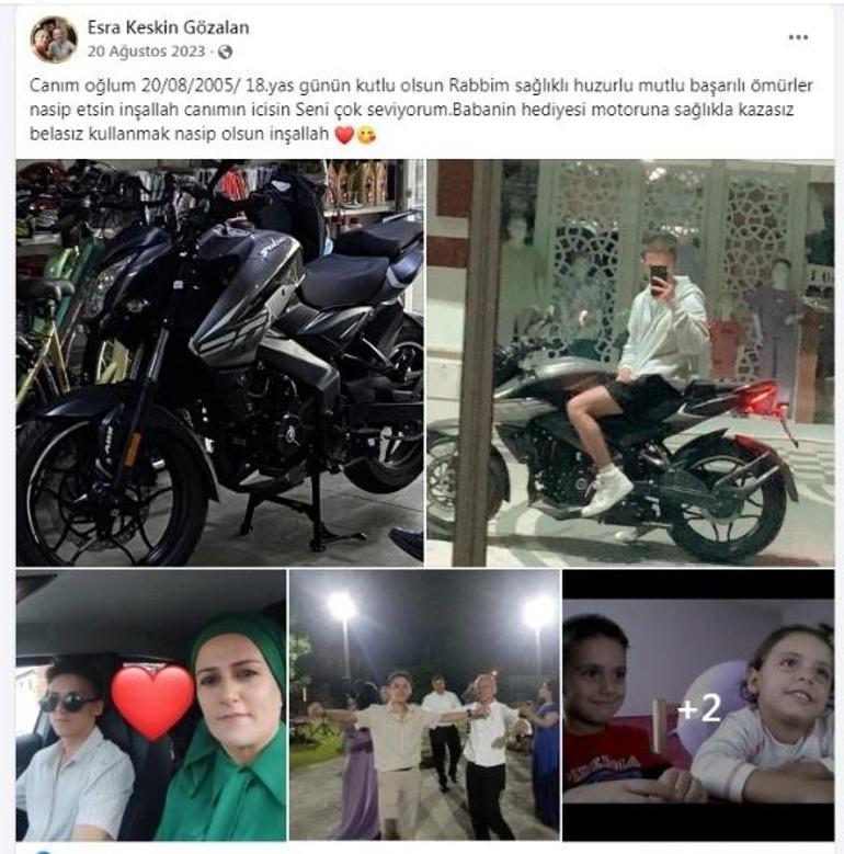 Motosiklet kazasında ölen Emirhan gözyaşlarıyla toprağa verildi