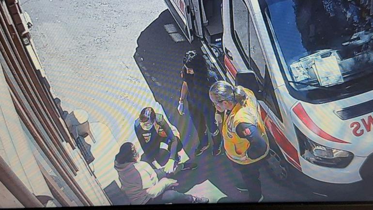 Tekirdağda sokak köpeğinin ısırdığı kadın yaralandı; o anlar kamerada