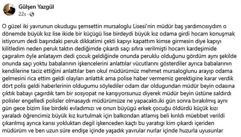 Özel’e saldırı şüphelisinin öldürdüğü evlatlarının öğretmeni, yaşananları anlattı