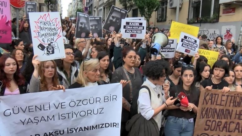 Şişli’de kadınlar öldürülen Bahar Aksu için yürüdü