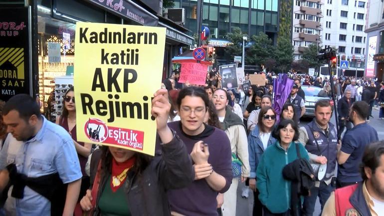 Şişli’de kadınlar öldürülen Bahar Aksu için yürüdü