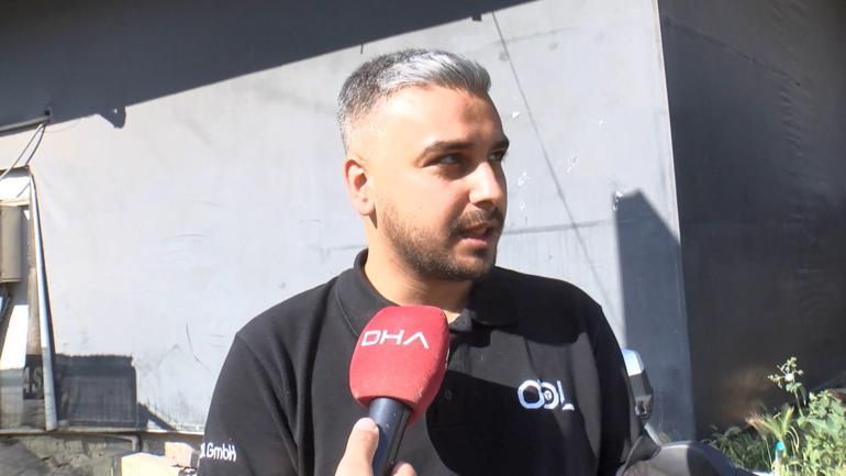 Zeytinburnunda yakıt dökülen yolda kaydı; sürücünün refleksiyle ölümden döndü